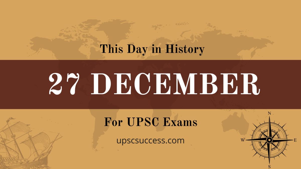 On This Day 27 December