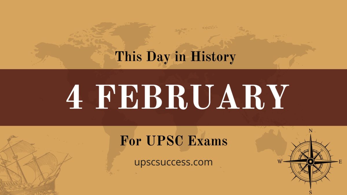 On this day 4 February