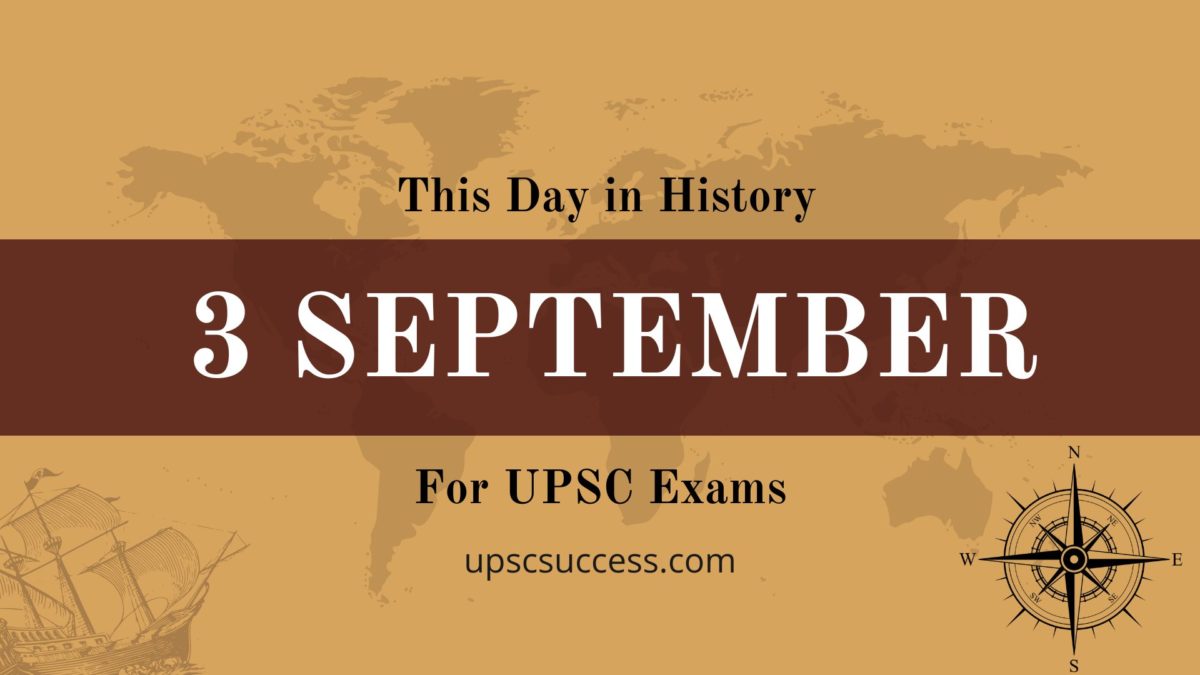 On This Day 3 September
