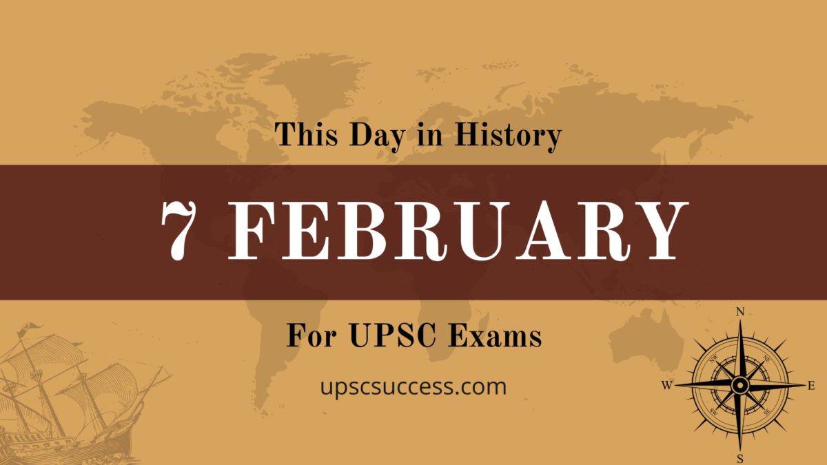 On This day 7 February