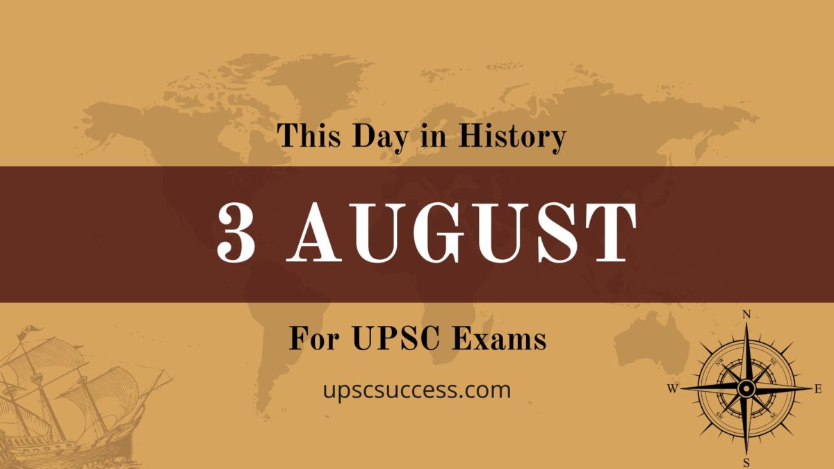 On This Day 3 August