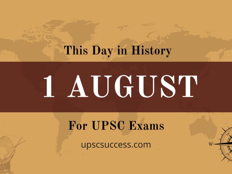 On This Day 1 August