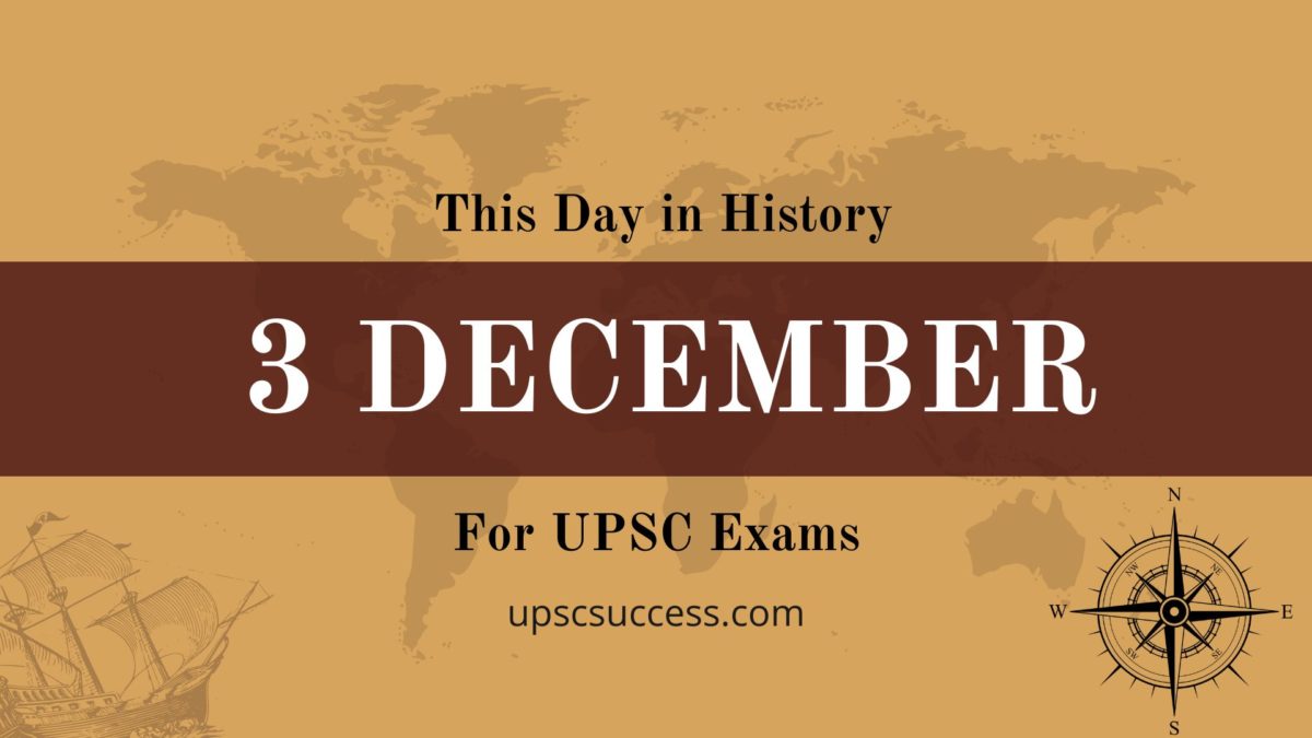 On This Day 3 December