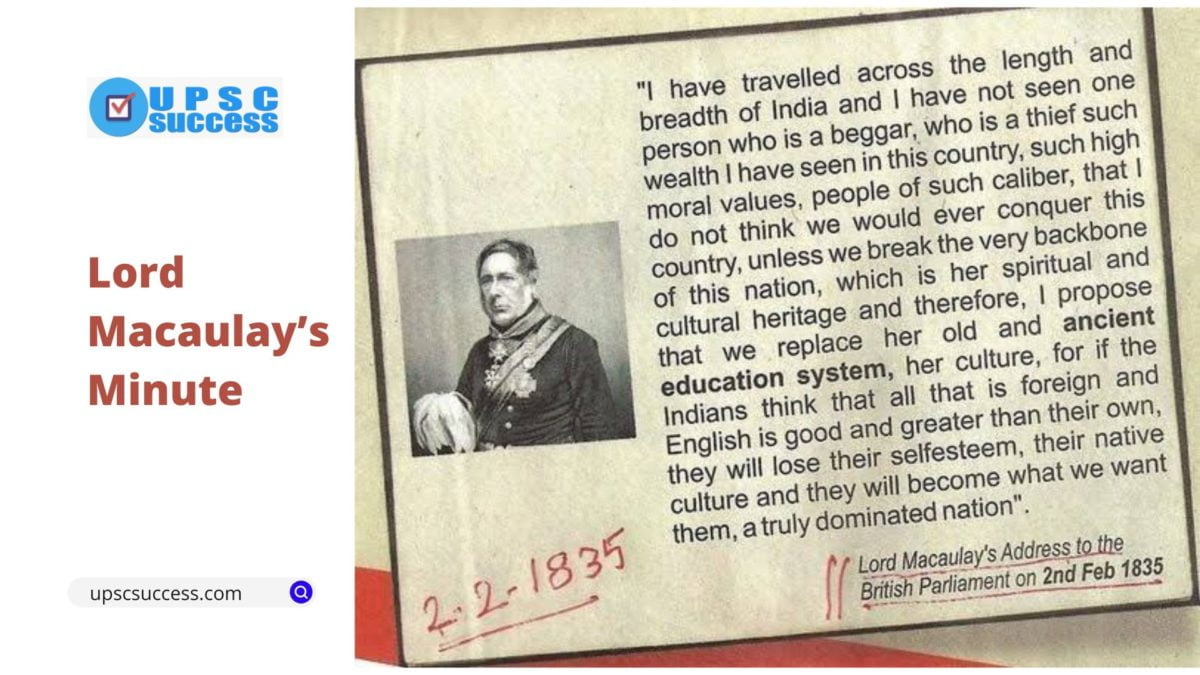 Lord Macaulay’s Minute