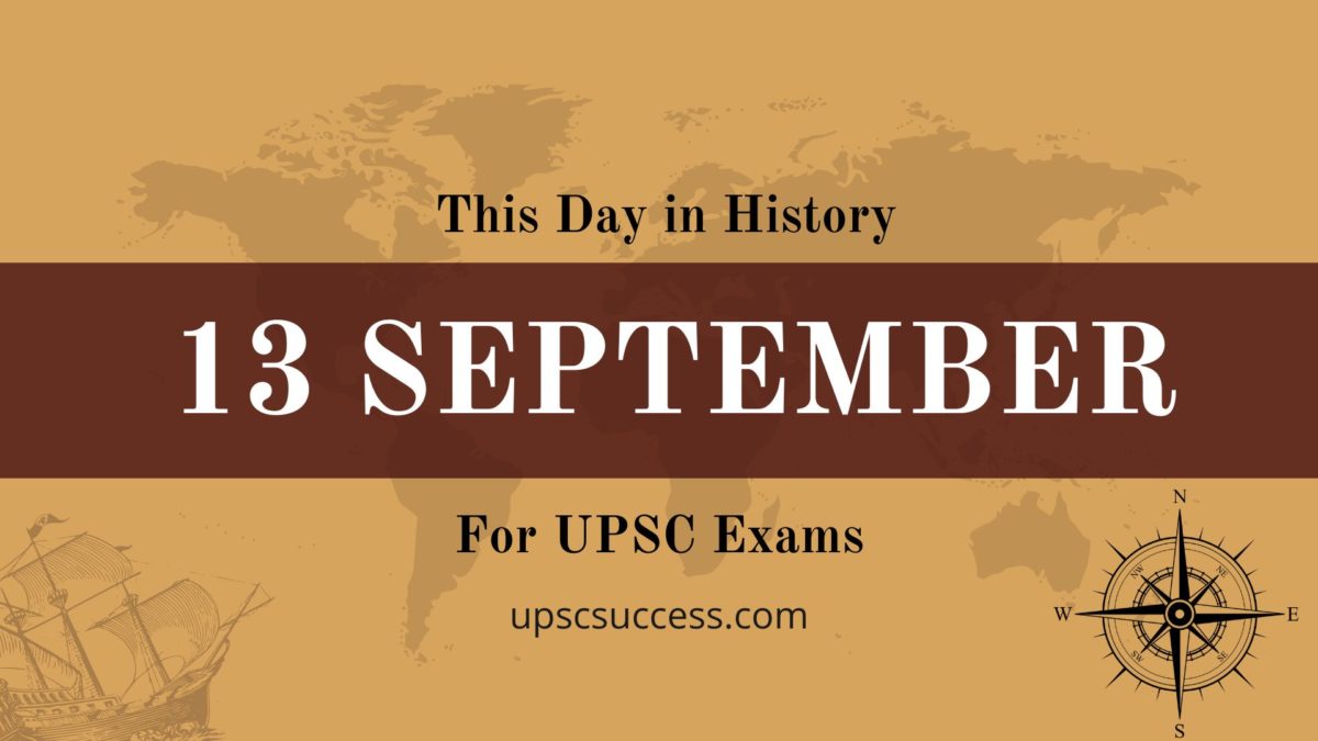 On This Day 13 September
