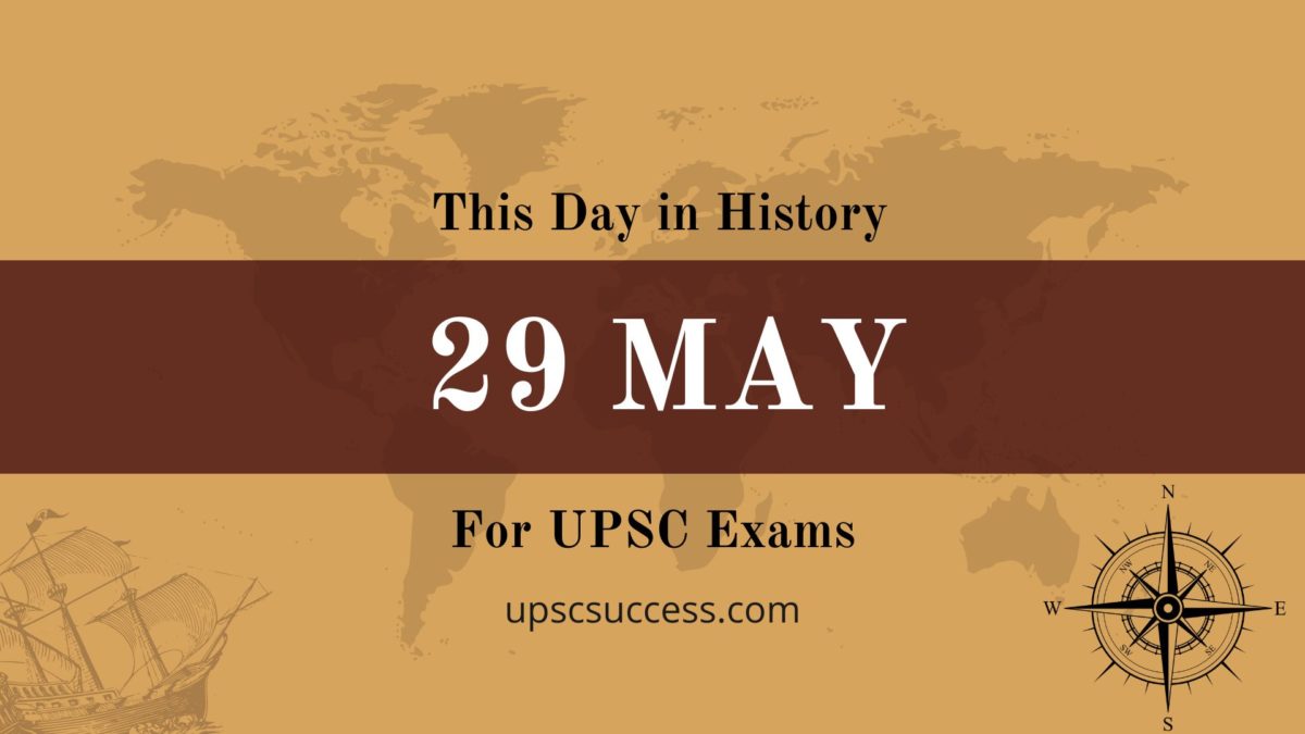 29 May - This Day in History