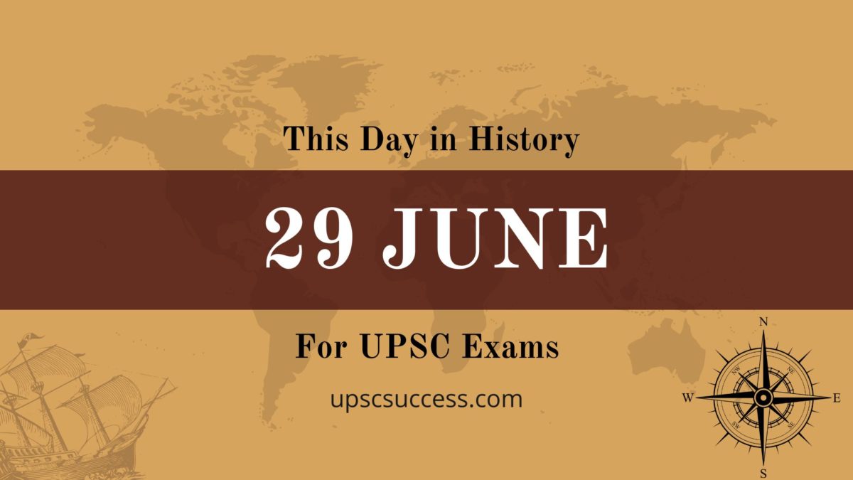 On This day 29th June