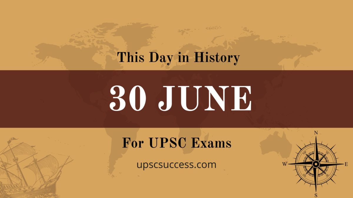 On This Day 30th June