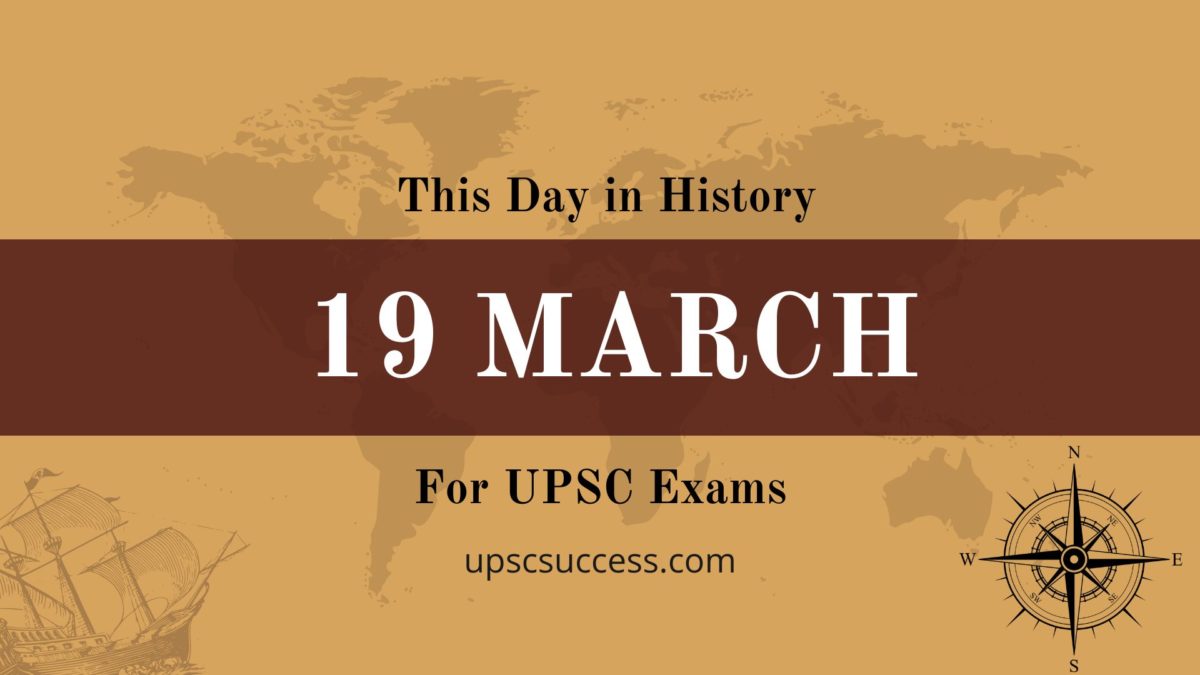 19 March - This Day in History