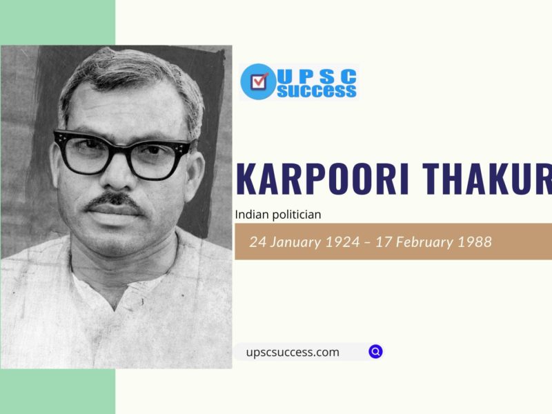 Karpoori Thakur: Champion of Social Justice and Recipient of the Bharat Ratna